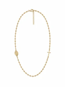 Šperky Nina – Pozlacený stříbrný růženec Elegance (50,5 - 53 cm) 925/1000 - ret zlac 010