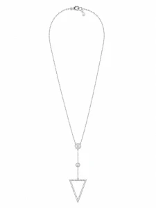 Šperky Nina – Stříbrný náhrdelník Geometrická rosa s kuličkami 925/1000 (42 – 45 cm) - nahr 515