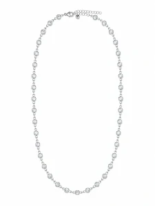 Šperky Nina – Stříbrný náhrdelník Zářivá linie s čirými zirkony (44 – 47 cm) 925/1000 - nahr 529