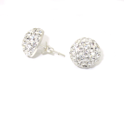 Stříbrné náušnice komponent Swarovski 925/1000 ( placka 010)
