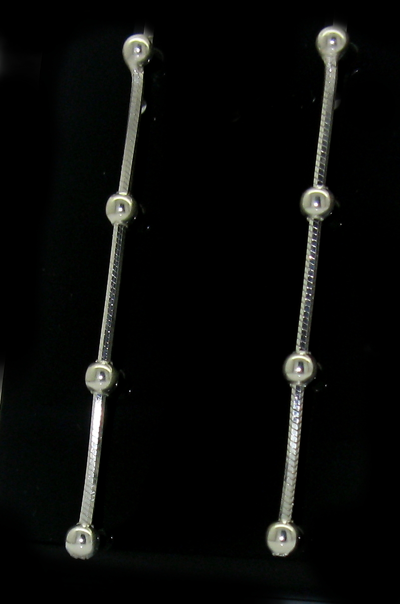 Šperky Nina - Stříbrné náušnice dlouhé 925/1000 - ns ag H 0138