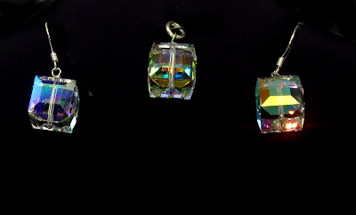 Šperky Nina - Stříbrná souprava Swarovski komponent 925/1000 - set ag H 014