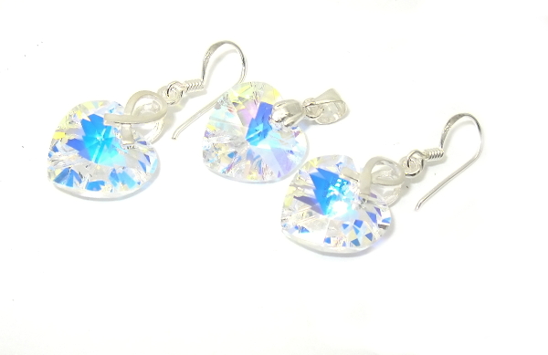 Šperky Nina - Stříbrná souprava Swarovski elements 925/1000 - set ag H 025