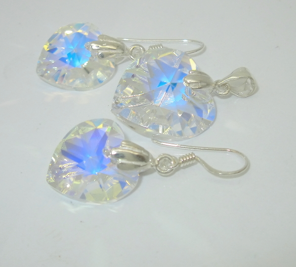 Šperky Nina - Stříbrná souprava Swarovski komponent 925/1000 - set ag H 019