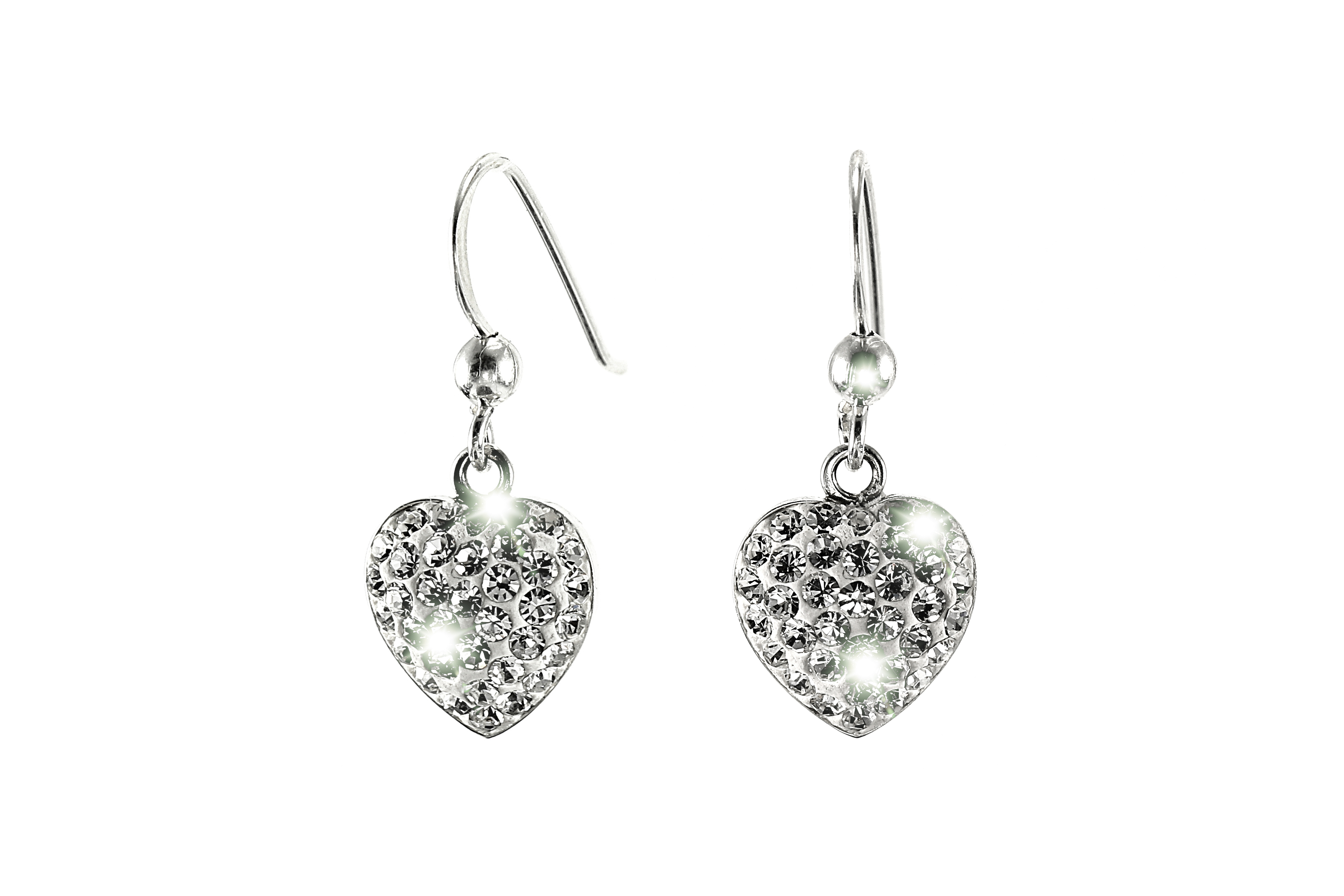 Šperky Nina - Stříbrné náušnice Swarovski komponent 925/1000 - ns ag kam H 113