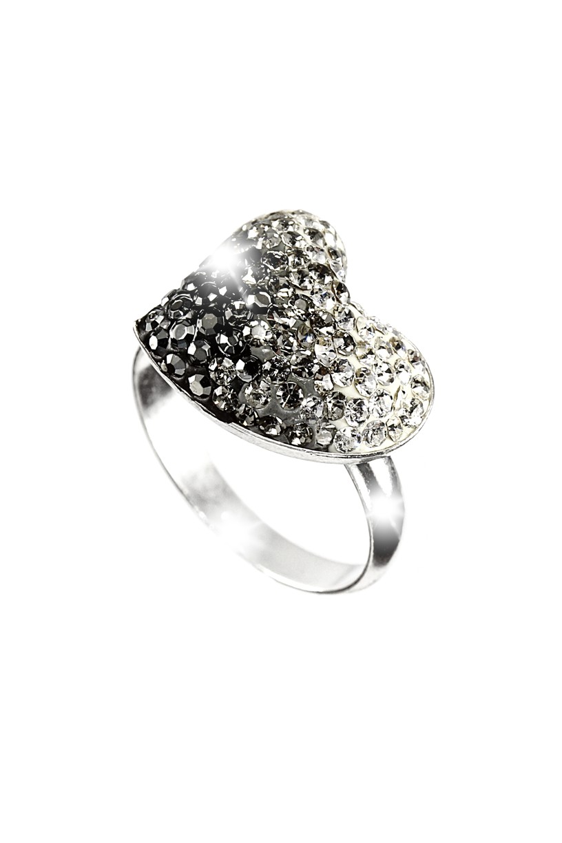 Šperky Nina - Stříbrný prsten Swarovski komponent kamínky 925/1000 - pr kam H 062