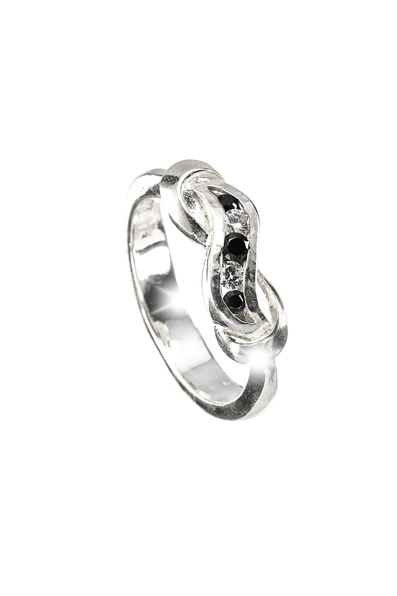 Šperky Nina - Stříbrný prsten kámen zirkon 925/1000 - pr kam H 072