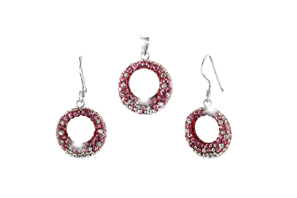 Šperky Nina - Stříbrná souprava Swarovski komponent 925/1000 - set ag H 073