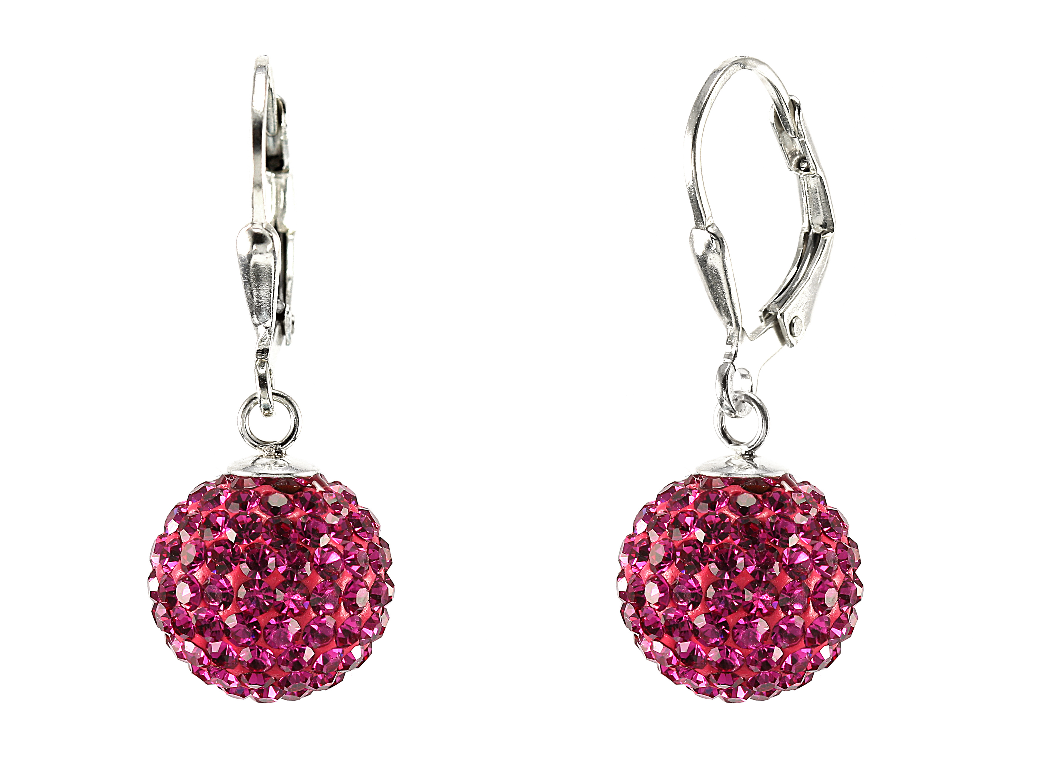 Šperky Nina - Stříbrné náušnice 925/1000 Swarovski komponent - ns ag kam H 155