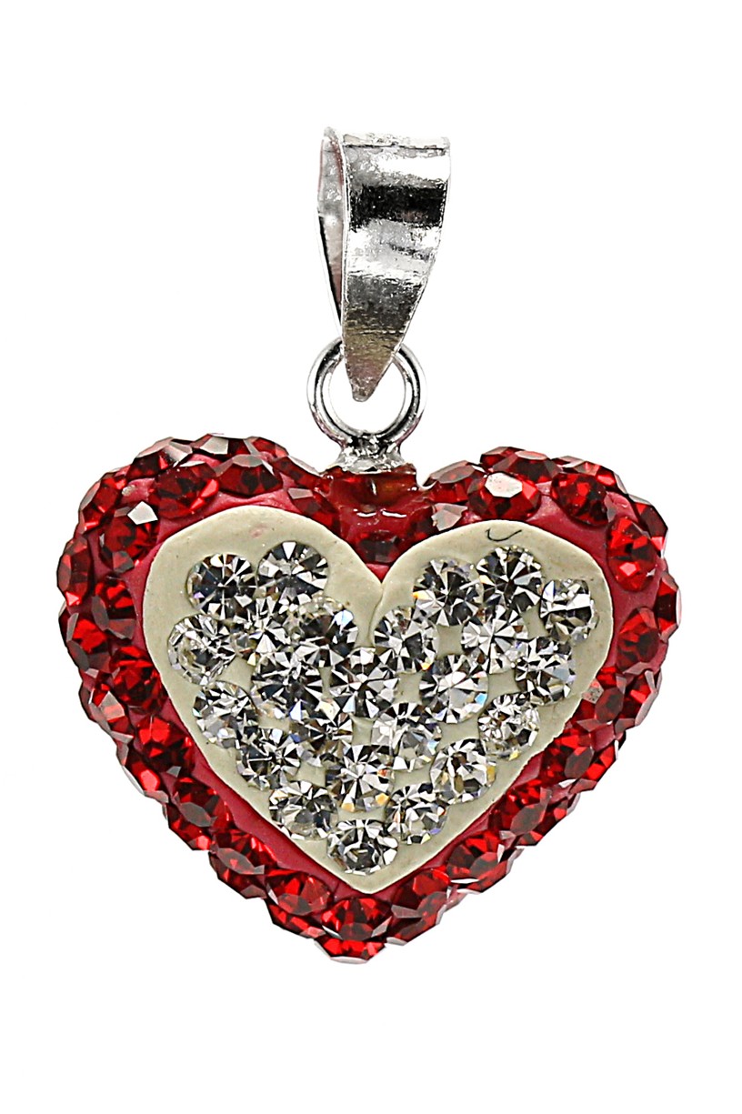 Šperky Nina - Stříbrný přívěšek Swarovski komponent 925/1000 - pri ag kam H 197