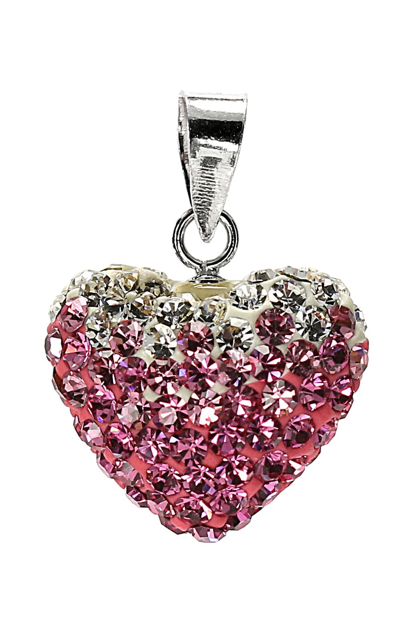 Šperky Nina - Stříbrný přívěšek s kamínky Swarovski komponent 925/1000 - pri ag kam H 198