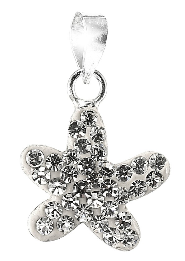 Šperky Nina - Stříbrný přívěšek s kamínky Swarovski komponent 925/1000 - pri ag kam H 220