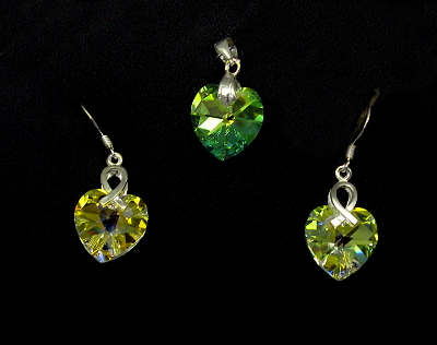 Šperky Nina - Stříbrná souprava Swarovski elements 925/1000 - set ag H 025