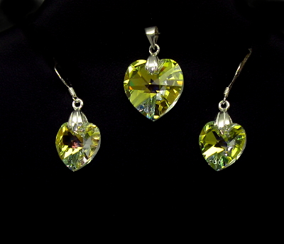 Šperky Nina - Stříbrná souprava Swarovski komponent 925/1000 - set ag H 019