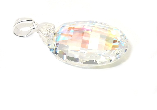Šperky Nina - Stříbrný přívěšek Swarovski krystal 925/1000 - pri ag kam H 028