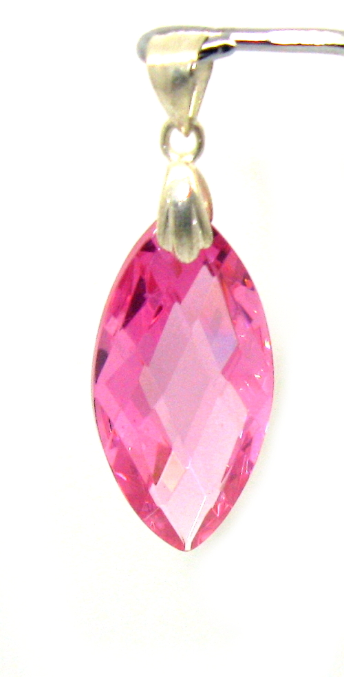 Šperky Nina - Stříbrný přívěsek Swarovski krystal 925/1000 - pri ag kam H 033