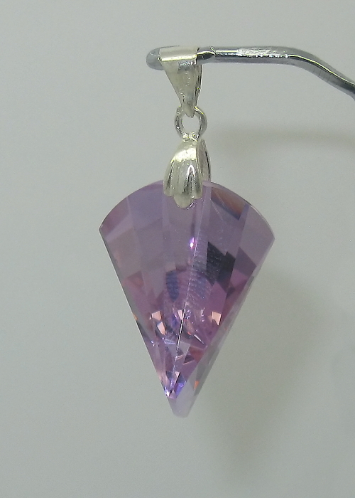Šperky Nina - Stříbrný přívěšek Swarovski krystal 925/1000 - pri ag kam H 036