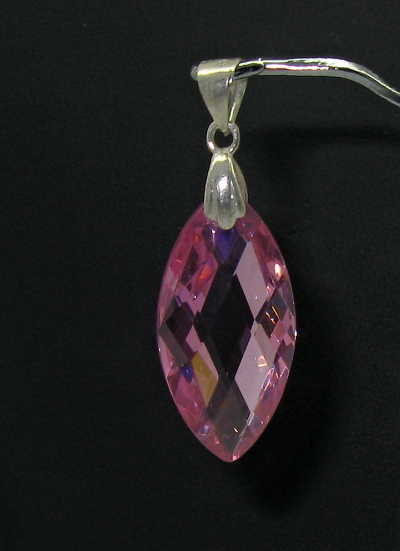 Šperky Nina - Stříbrný přívěsek Swarovski krystal 925/1000 - pri ag kam H 033