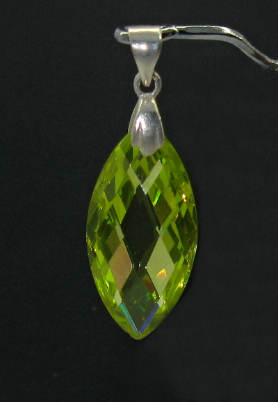 Šperky Nina - Přívěšek Swarovski krystal 925/1000 - pri ag kam H 035