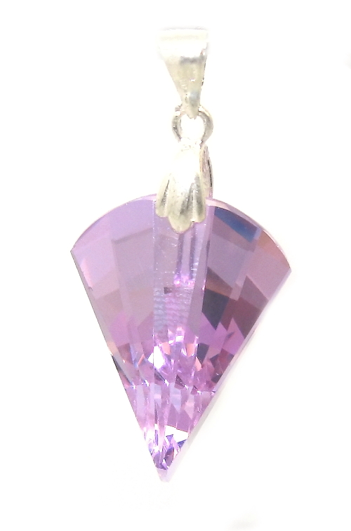 Šperky Nina - Stříbrný přívěšek Swarovski krystal 925/1000 - pri ag kam H 036